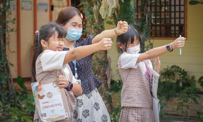 ป.5 บูรณาการ &quot;การวัดหาค่ามุมเงย&quot; (18 ธ.ค. 66) FLEXI_IMAGE 1
