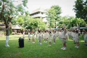 ป.๓ ออกกำลังกาย โยคะ ฝึกสมาธิ (๒๘ พ.ค.๖๘) Image 1