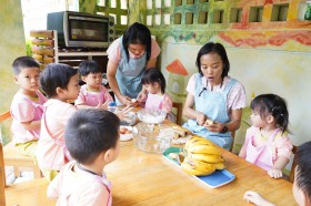 กิจกรรมปิกนิกบ้านเด็กเล็ก (ทำเค้กกล้วยหอม) - ๒๔, ๒๖ มิ.ย. ๖๘ Image 5