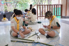 ป.๖ กิจกรรมบุกเบิกทำที่วางหม้อสนาม (๒๕ ก.ย.๖๘) Image 7