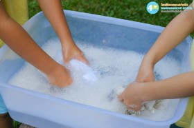 อนุบาล ๓ ซักผ้า ตากผ้า (พฤ. ๒ ต.ค.๖๘) Image 8