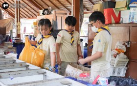 ป.๓ ทำชิ้นงานจากขยะรีไซเคิลและนำเสนอโครงงาน (๒๙ ม.ค.๖๙ ,๓ ... Image 1