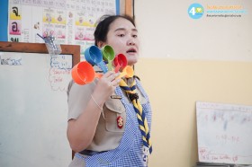 ป.๒ กิจกรรมการวัดปริมาตร "การชั่ง การตวง" ทำเครปเย็น (๑๒ ... Image 1