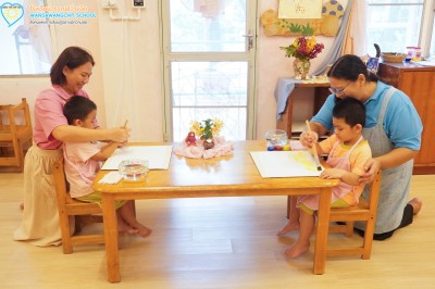 กิจกรรมระบายสีน้ำ บ้านเด็กเล็ก (ศ. ๒๕ ก.ย. ๖๙) Image 1