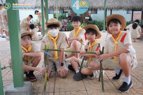 ป.๖ กิจกรรมบุกเบิก ทำที่คว่ำหม้อสนาม (๑ ต.ค.๖๙) Image 7
